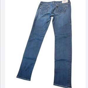 True Religion Skinny Jeans w White Logo Tag